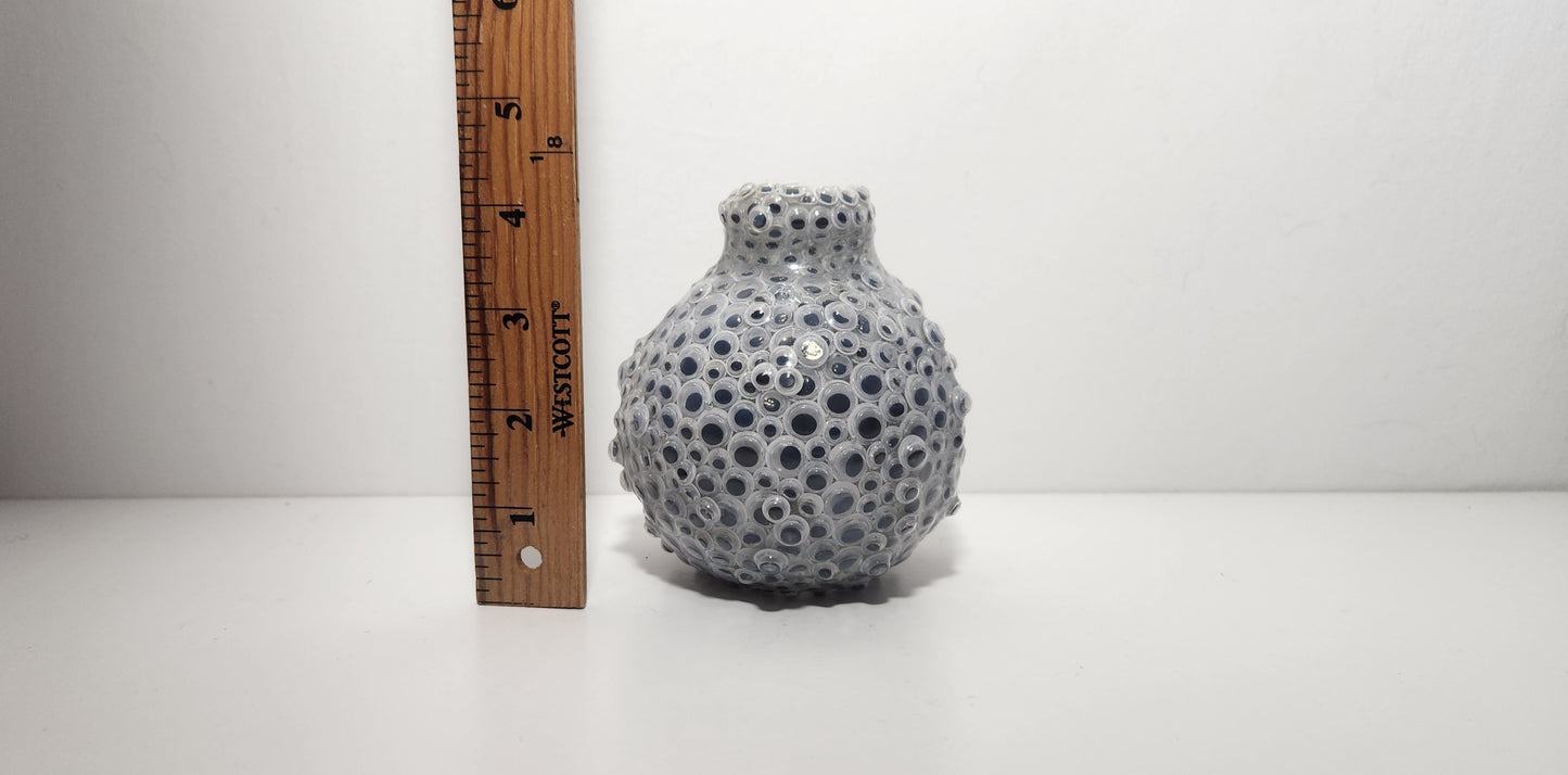 Resin Encapsulated Small Googly Eye Vessel Vase