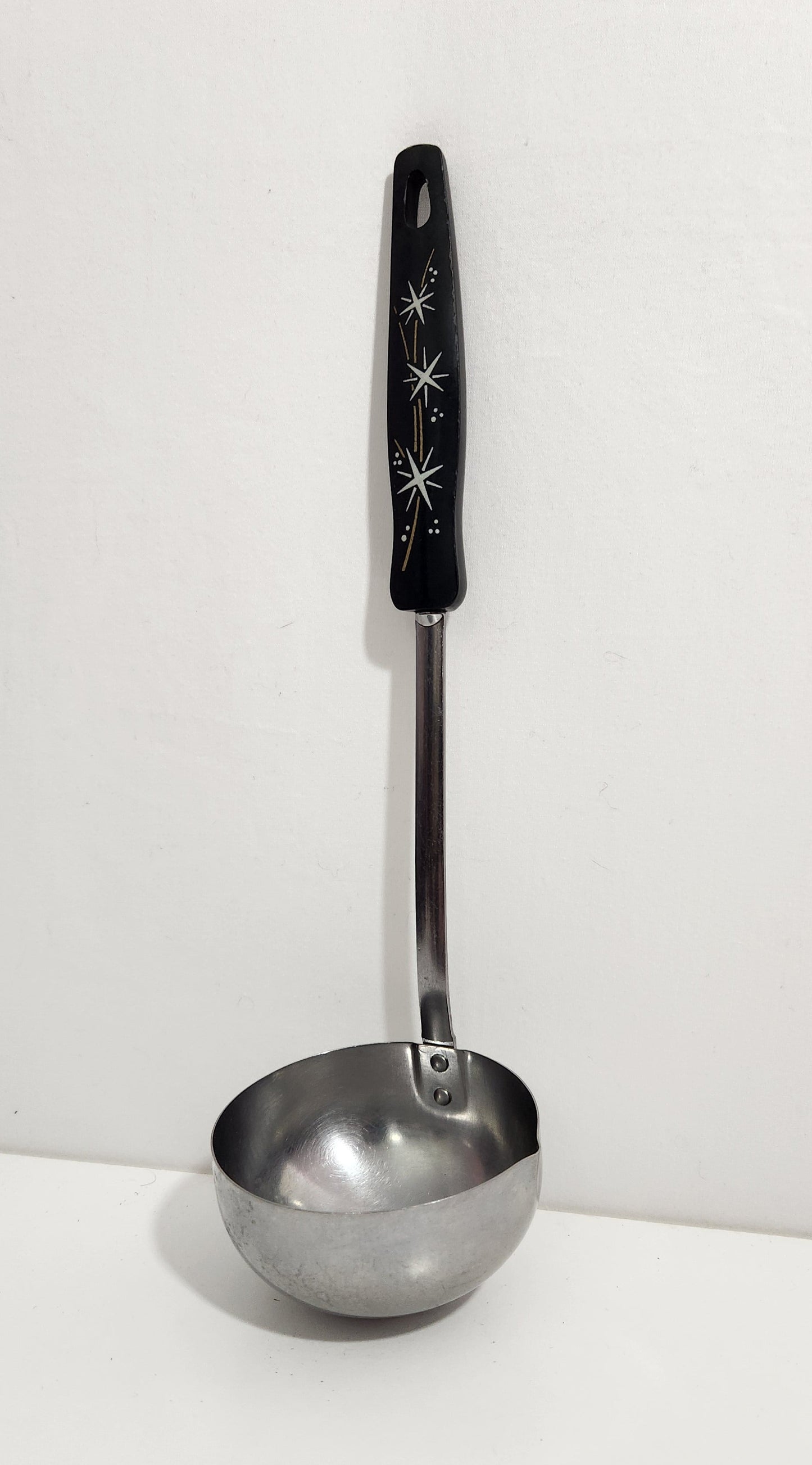 Vintage Ekco Stainless Steel Atomic Starburst Ladle