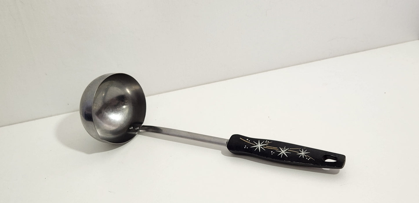 Vintage Ekco Stainless Steel Atomic Starburst Ladle
