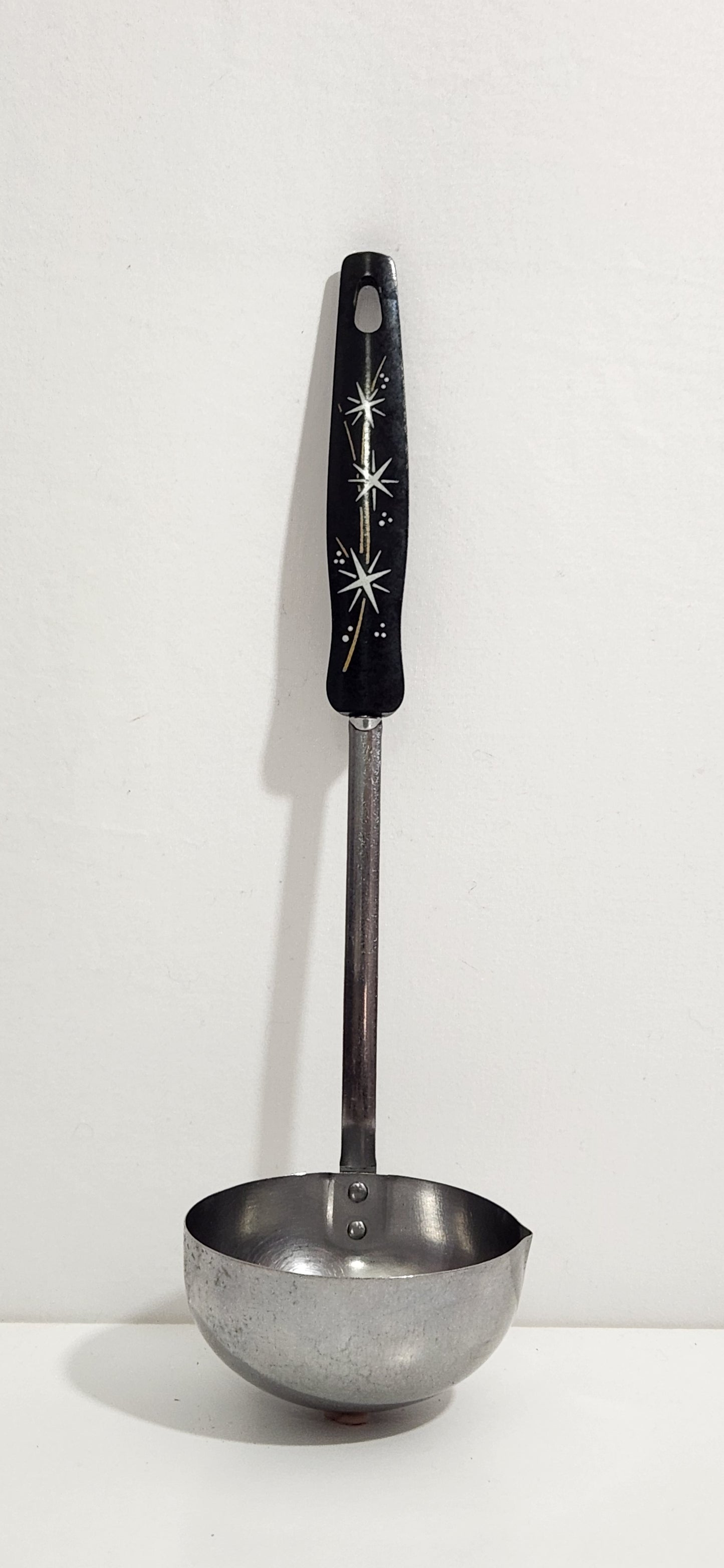 Vintage Ekco Stainless Steel Atomic Starburst Ladle