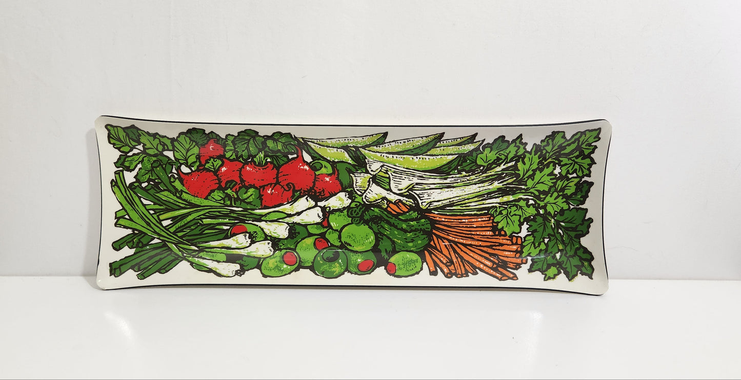 Vintage Stotter Settings Molded Plastic Vegetable Tray