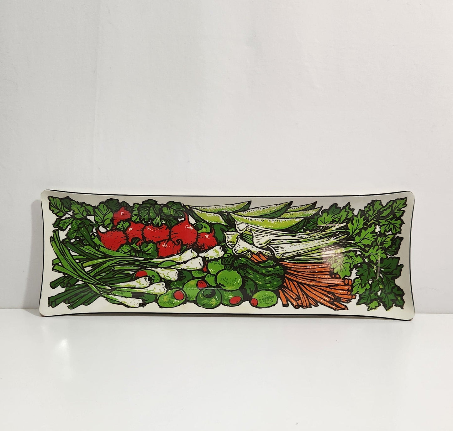 Vintage Stotter Settings Molded Plastic Vegetable Tray