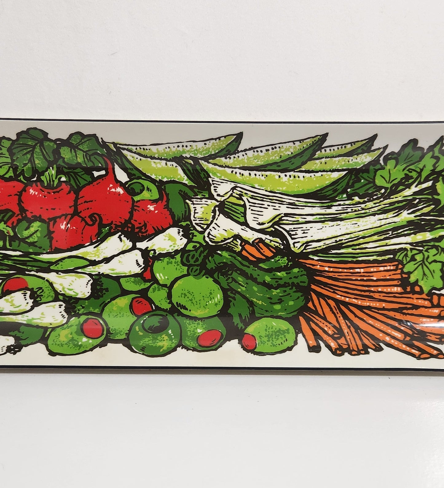 Vintage Stotter Settings Molded Plastic Vegetable Tray