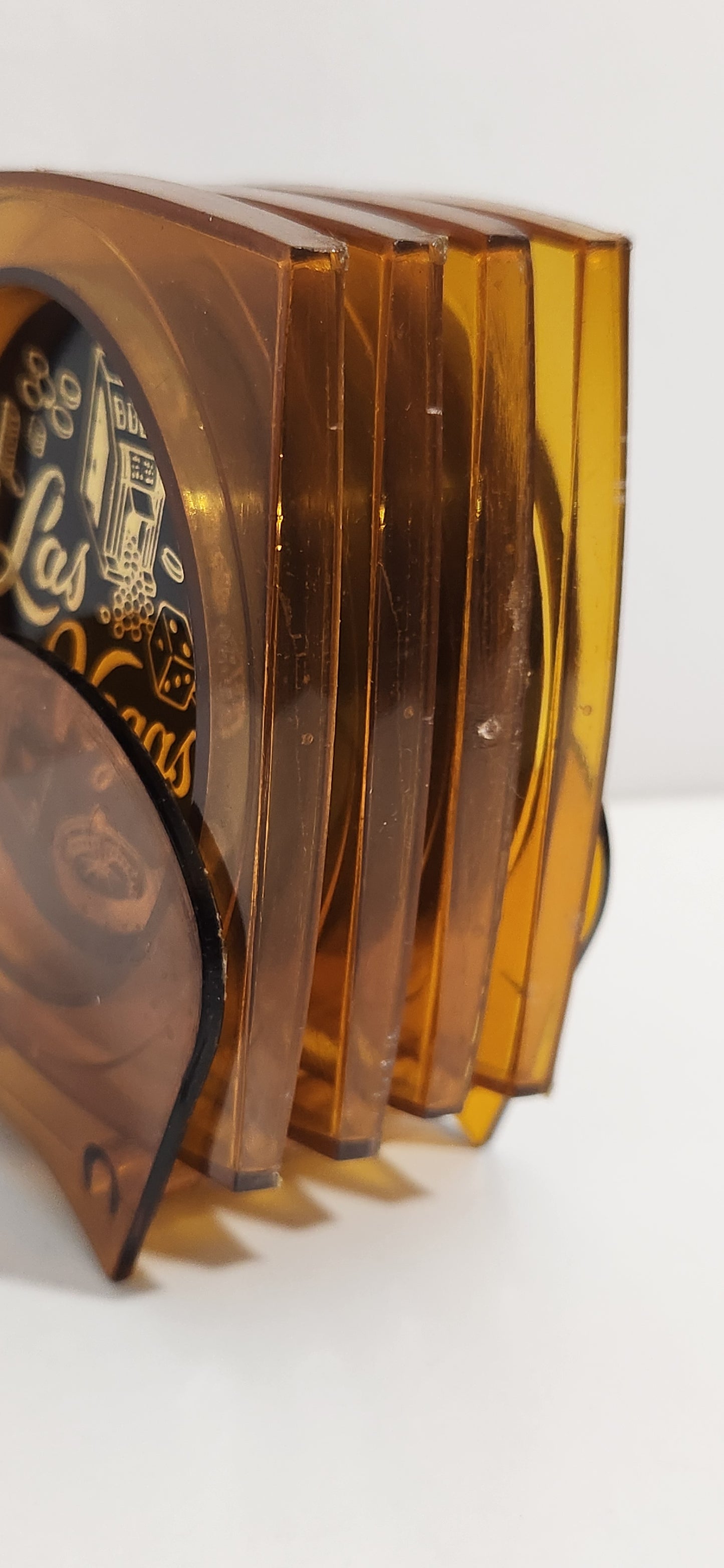 Las Vegas Memorabilia Plastic Coaster Set