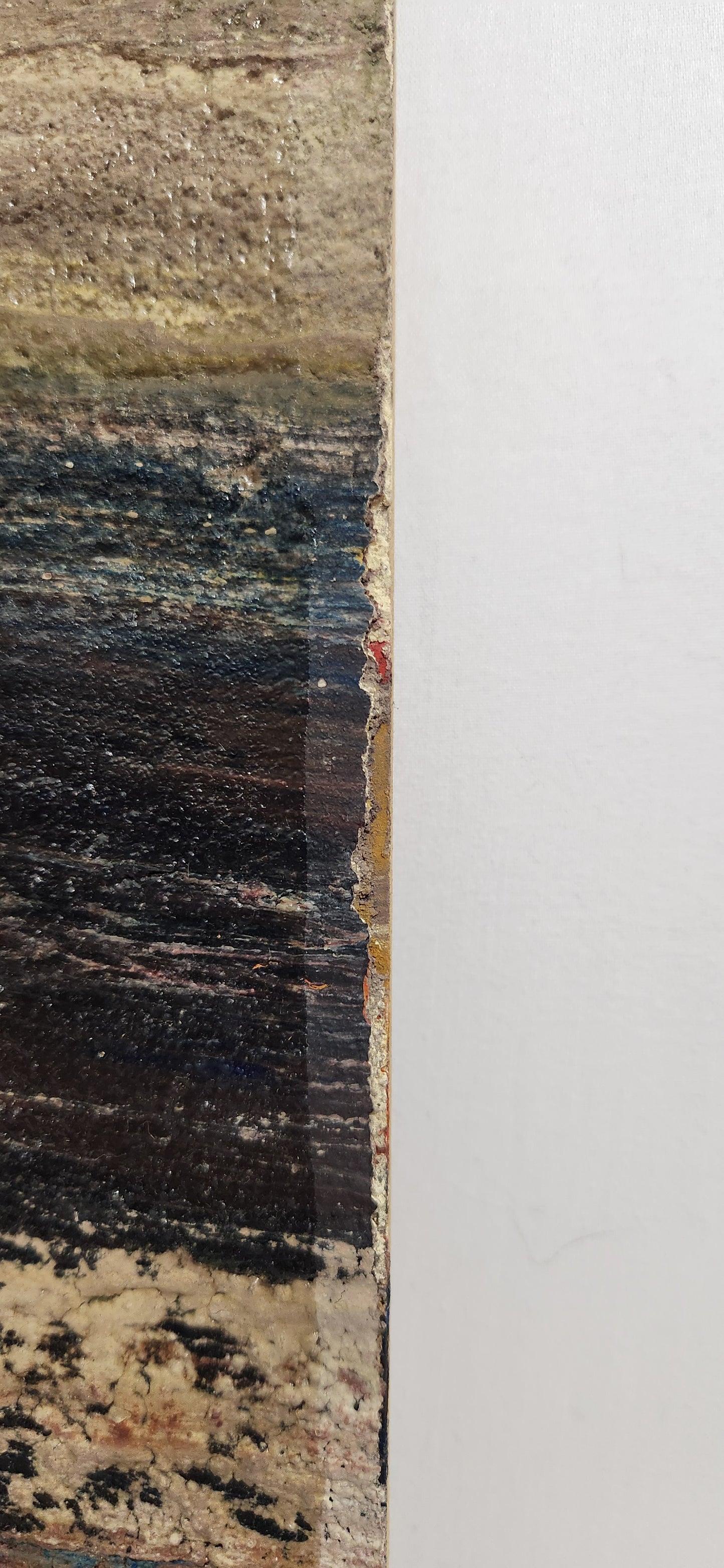 Textured Mixed Media Abstract Beach Scene