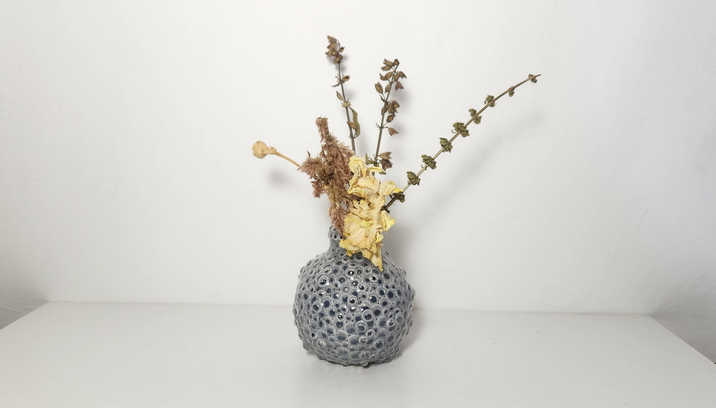 Resin Encapsulated Small Googly Eye Vessel Vase