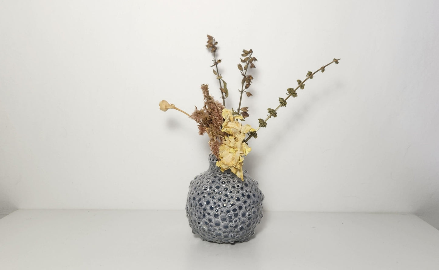 Resin Encapsulated Small Googly Eye Vessel Vase