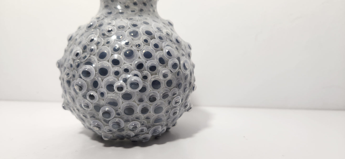 Resin Encapsulated Small Googly Eye Vessel Vase