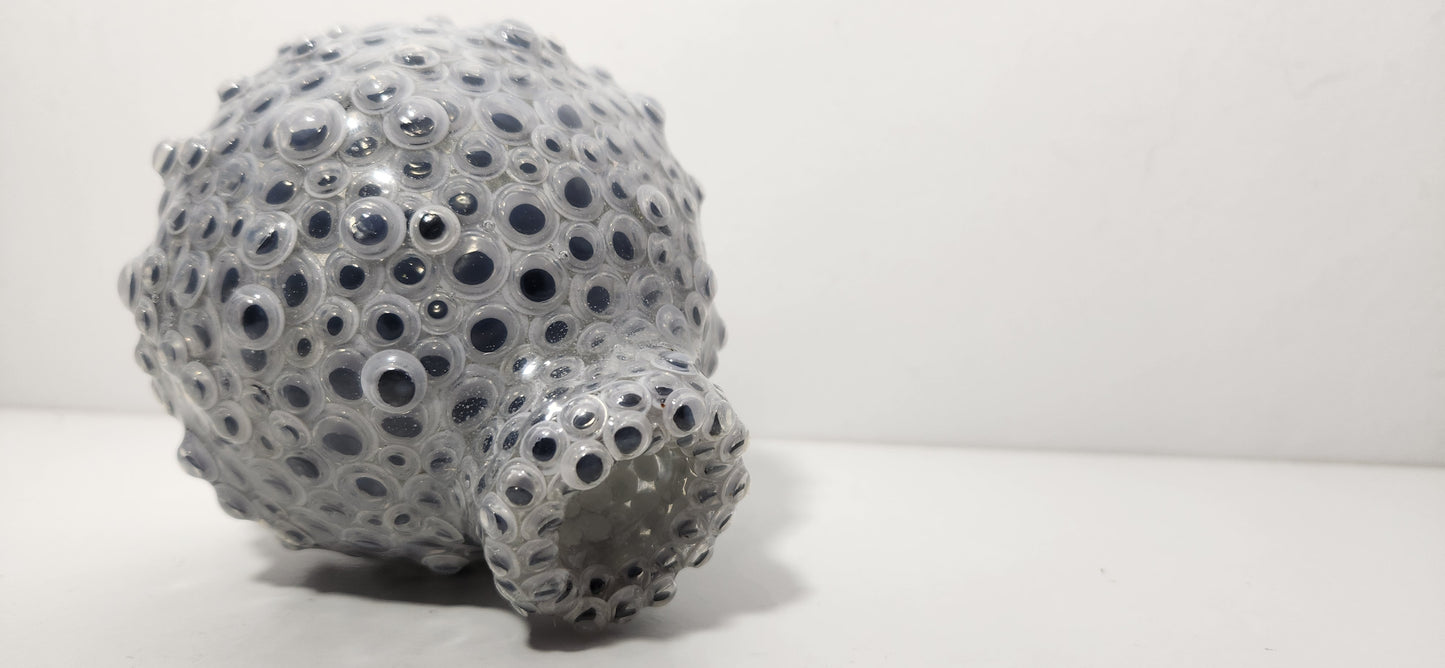 Resin Encapsulated Small Googly Eye Vessel Vase