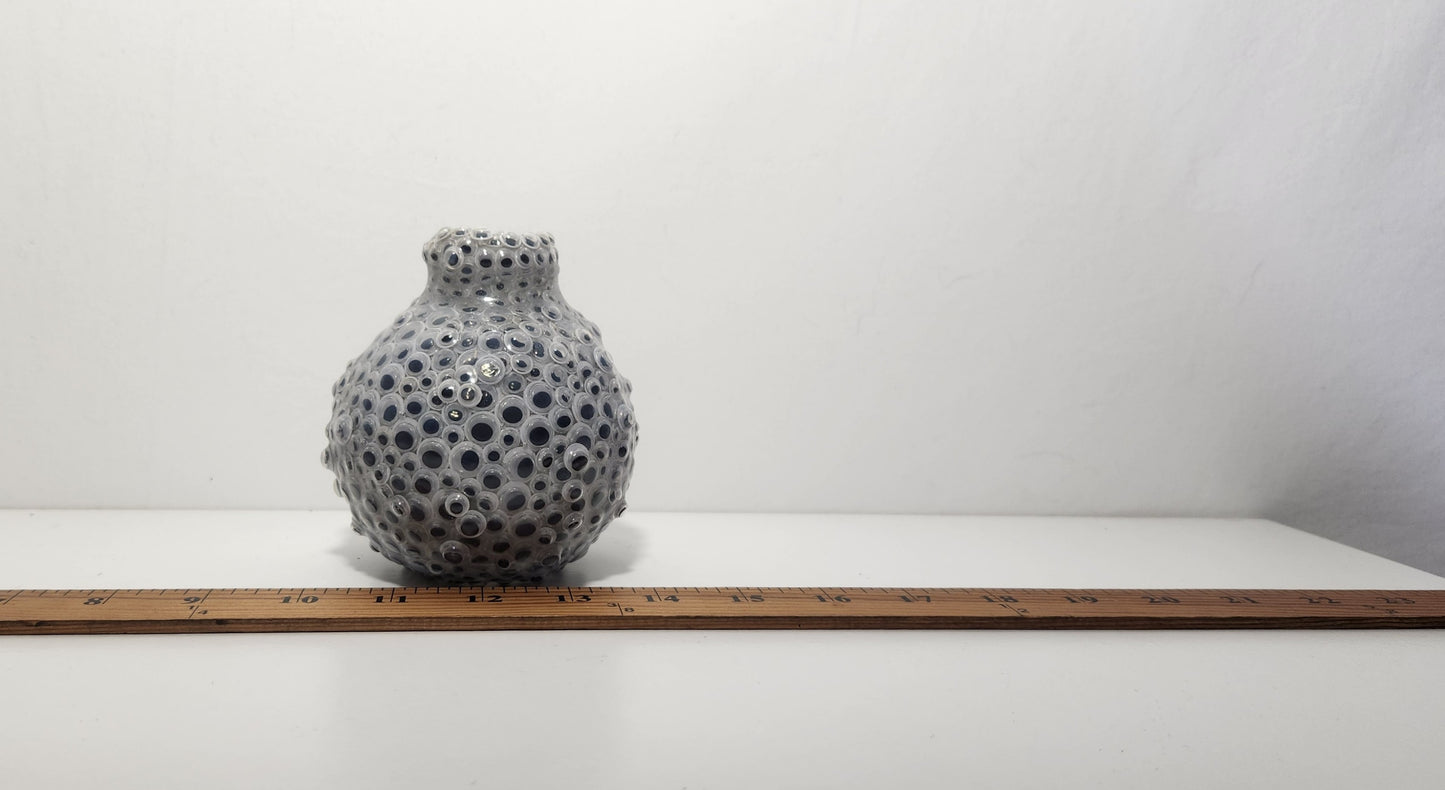 Resin Encapsulated Small Googly Eye Vessel Vase