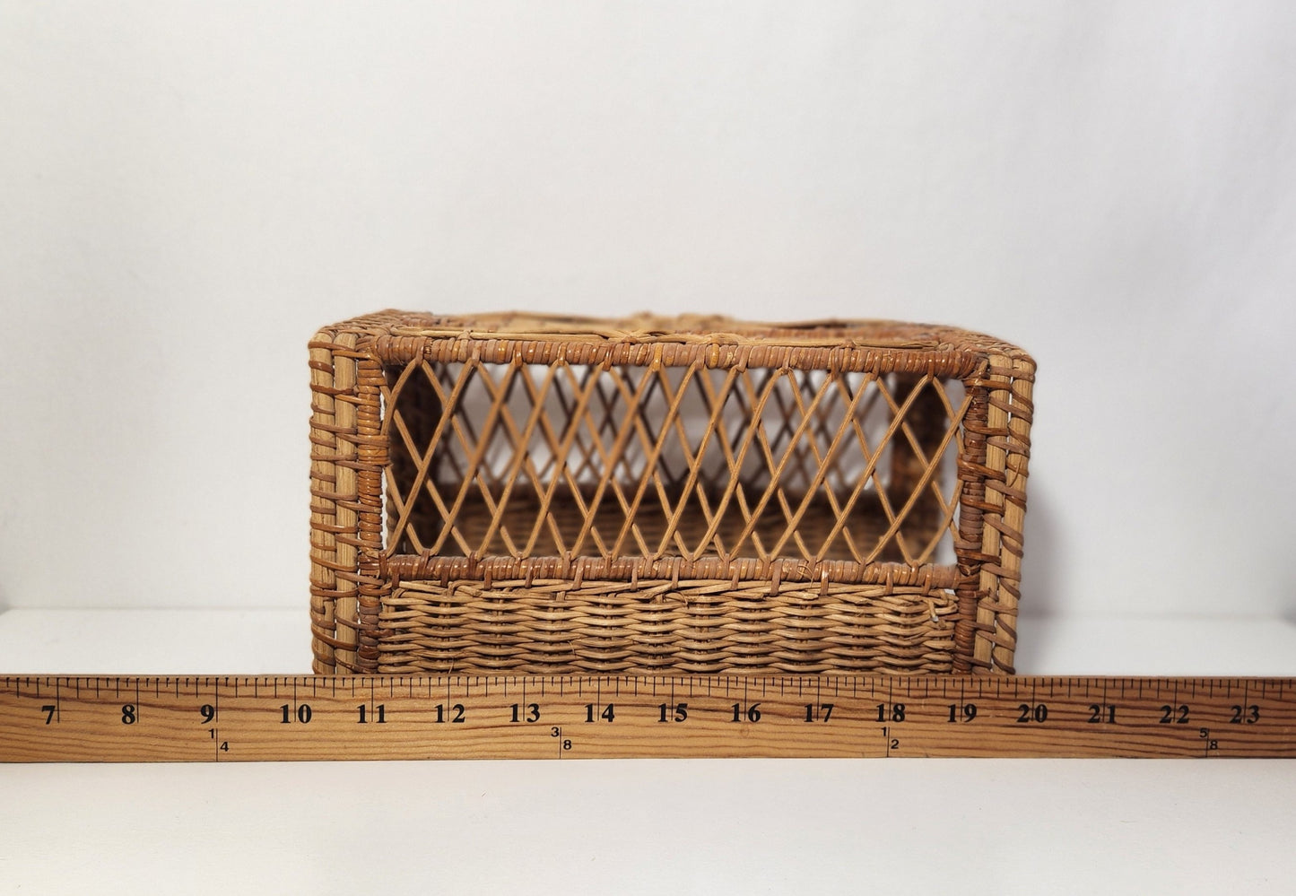 Wicker Rattan Tissue Box Cover