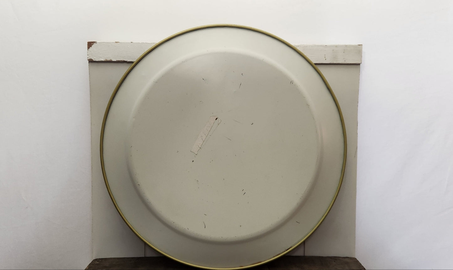 Vintage Maxey Floral Round Serving Tray