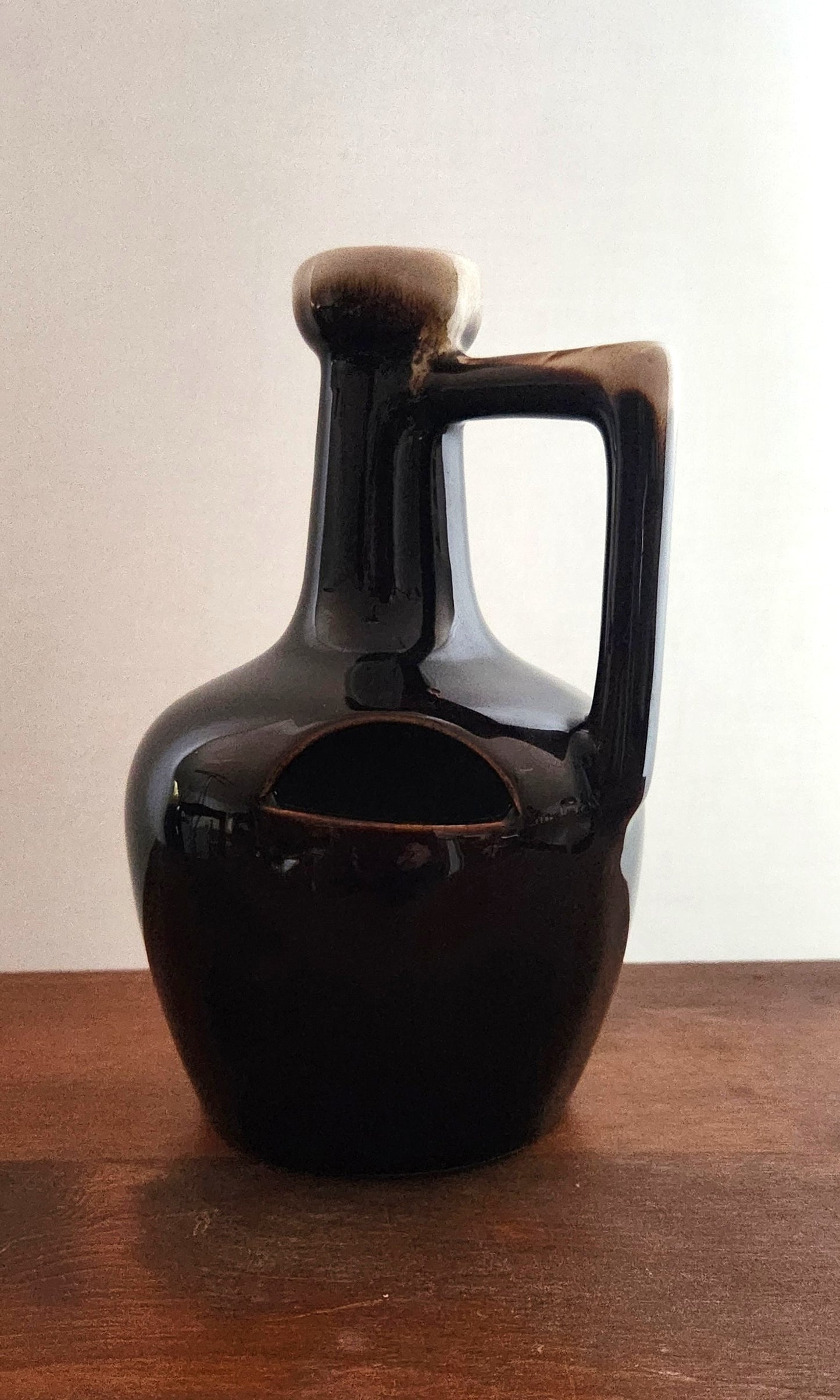 Vintage Stoneware Drip Glaze Strawberry Planter