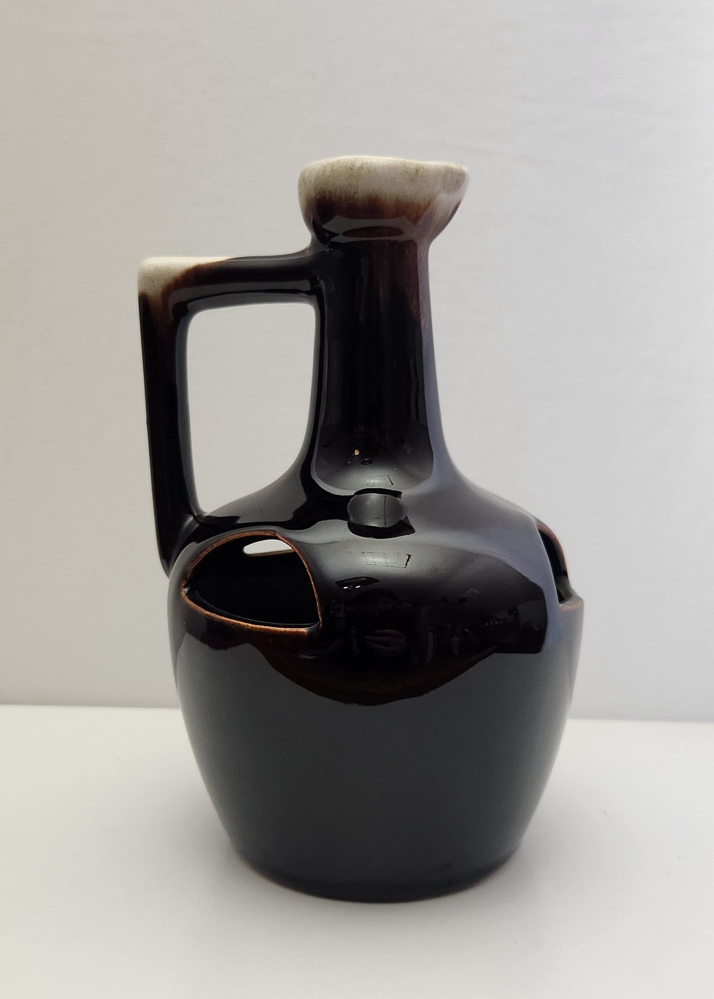 Vintage Stoneware Drip Glaze Strawberry Planter