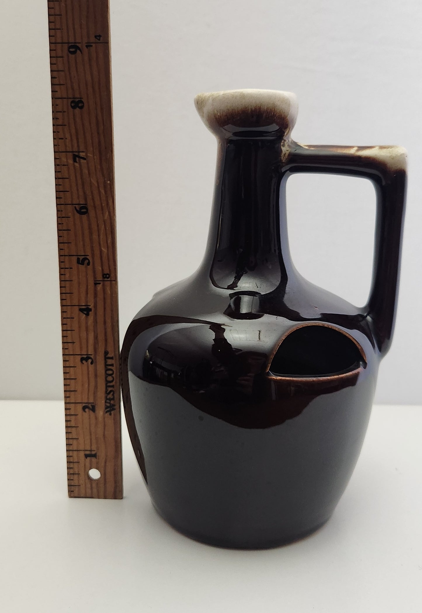 Vintage Stoneware Drip Glaze Strawberry Planter