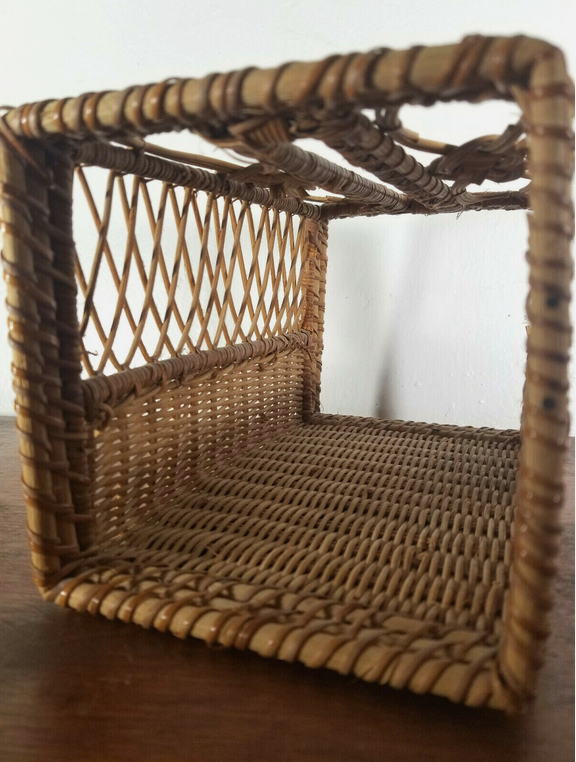 Wicker Rattan Tissue Box Cover