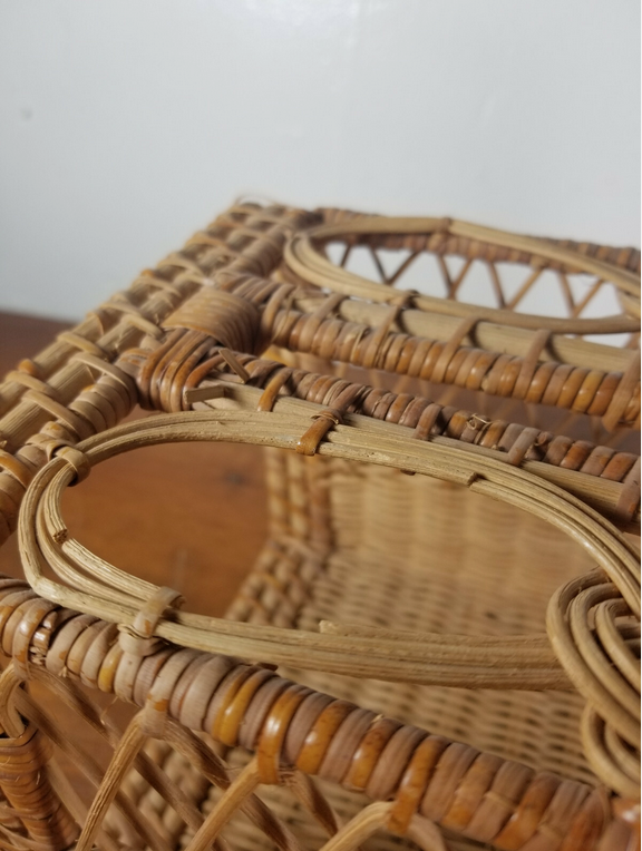Wicker Rattan Tissue Box Cover